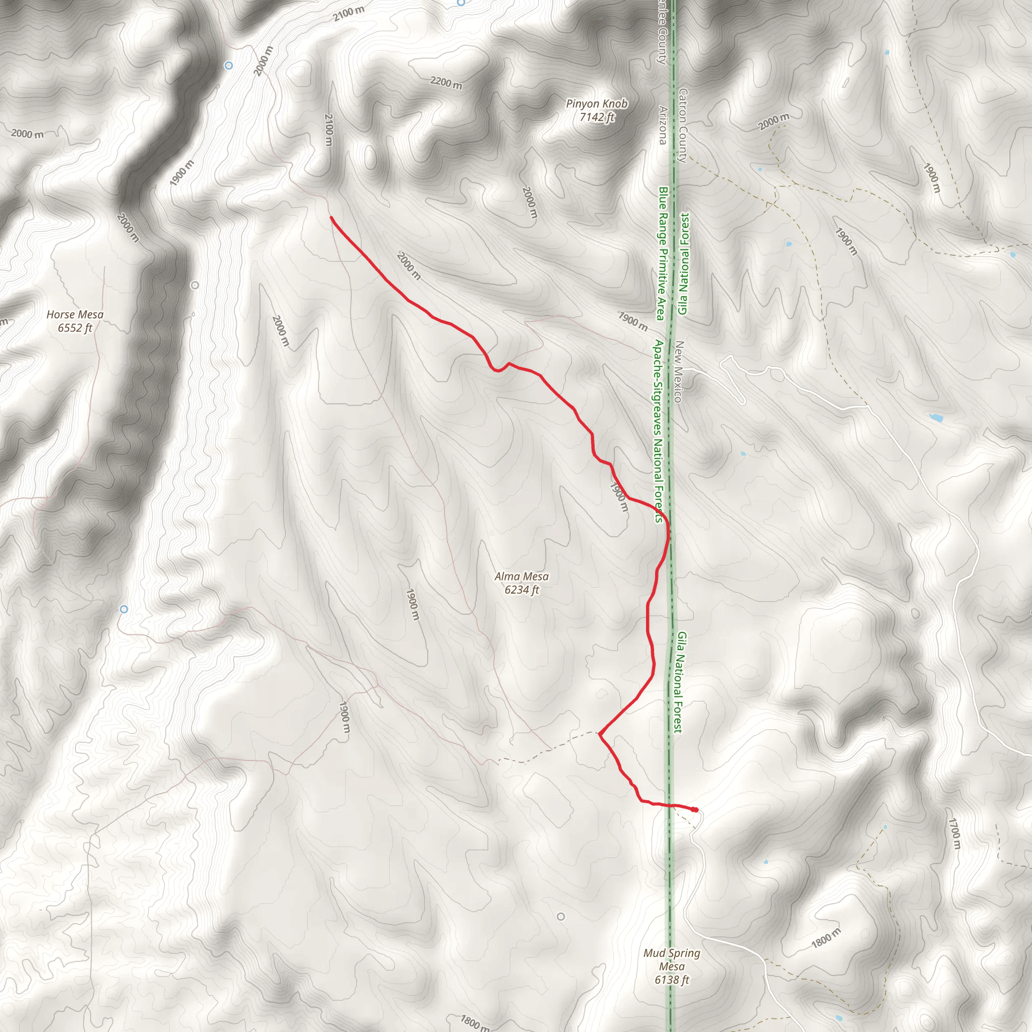Stateline Trail mobile static map