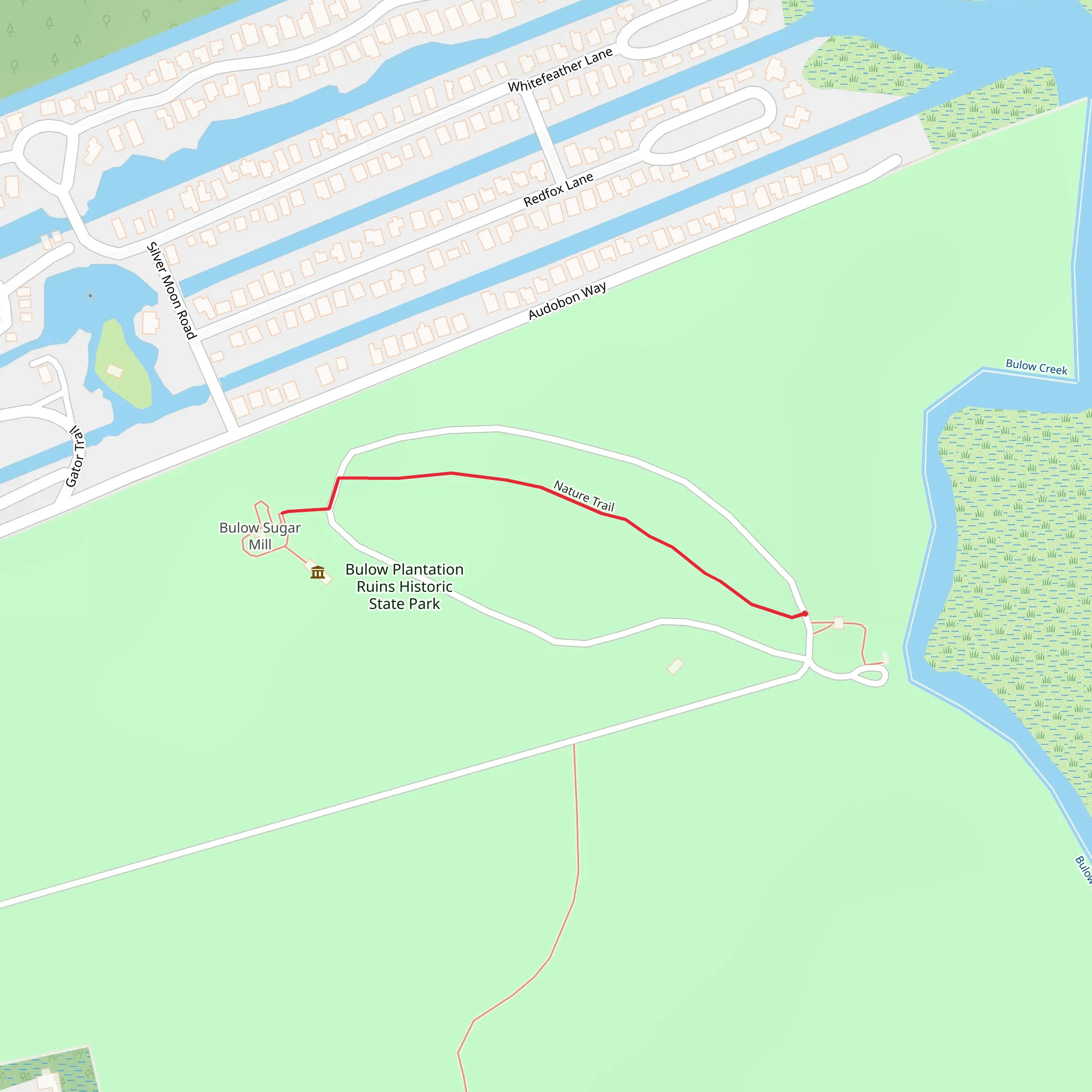 Nature Trail - Bulow Plantation Ruins Historic State Park mobile static map