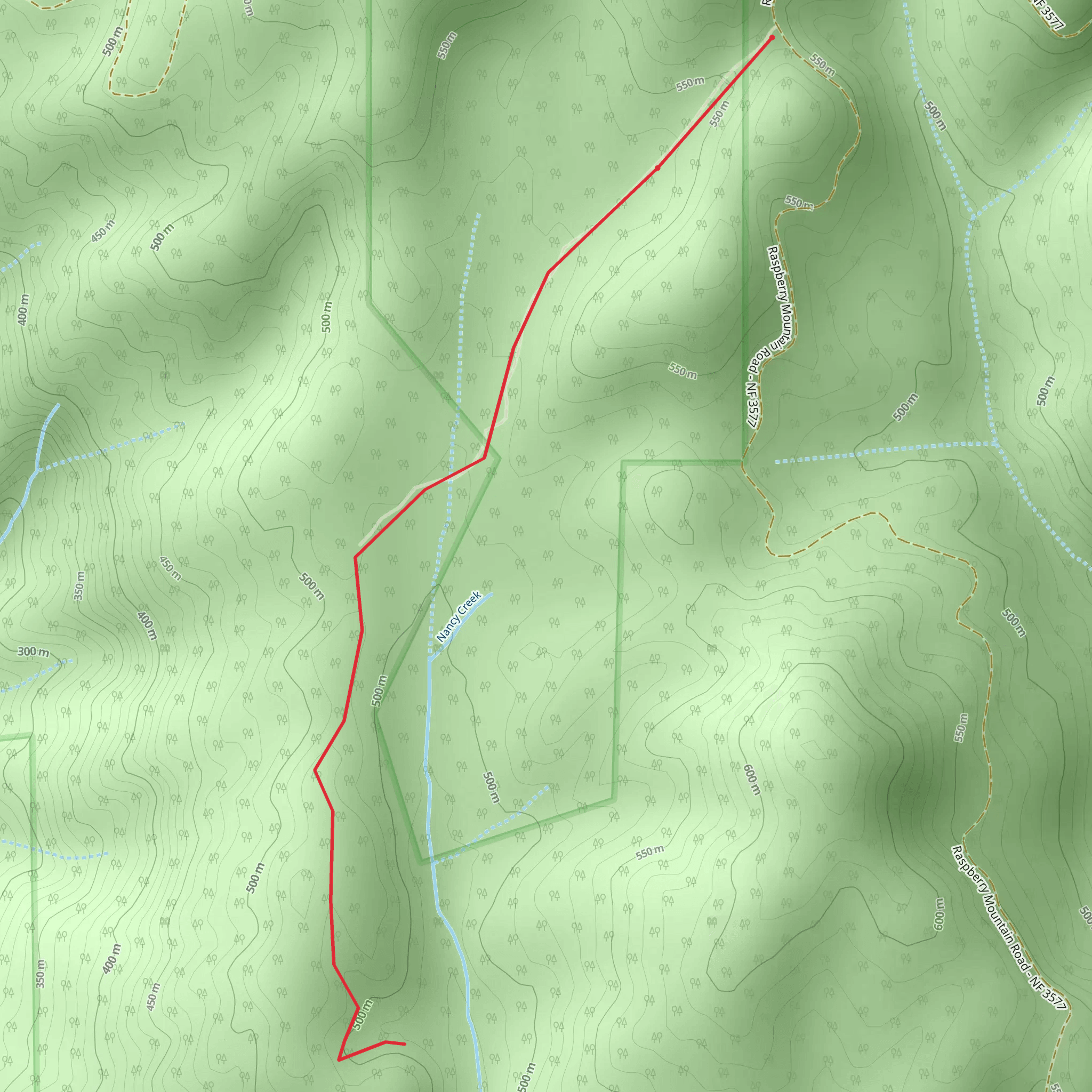 Nancy Creek Trail mobile static map