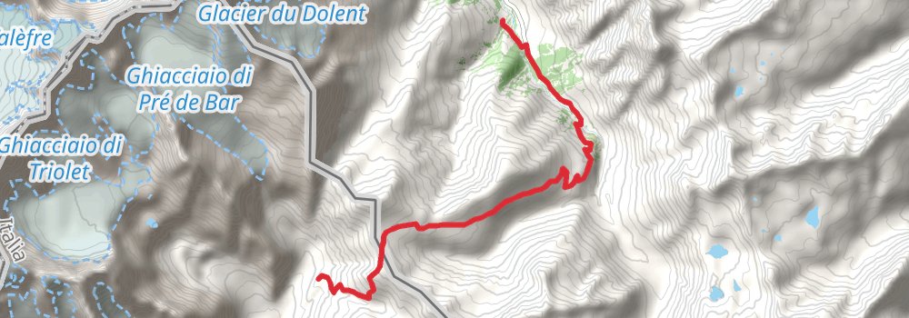 Tour du Saint Bernard stage 4 Map