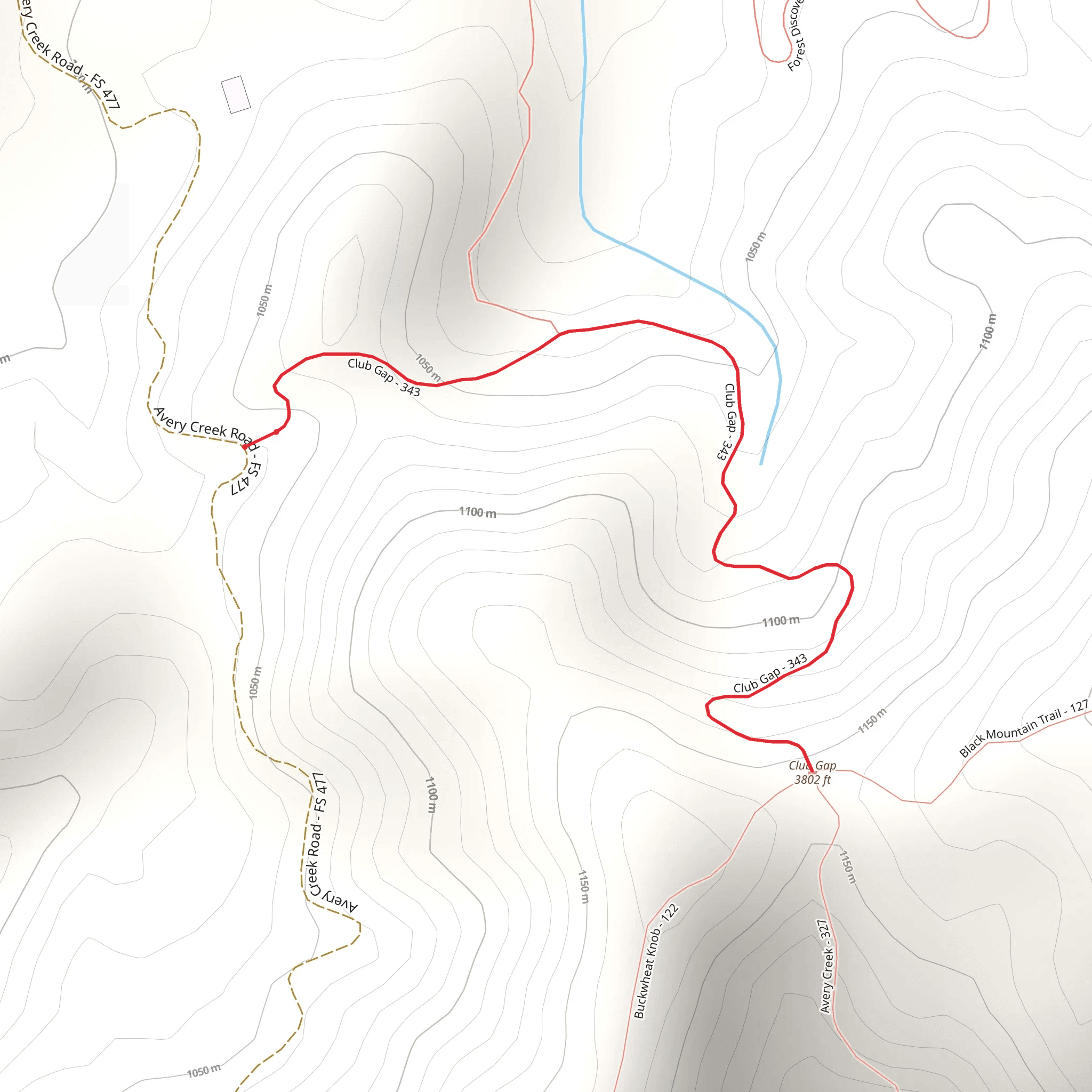 Club Gap Trail mobile static map