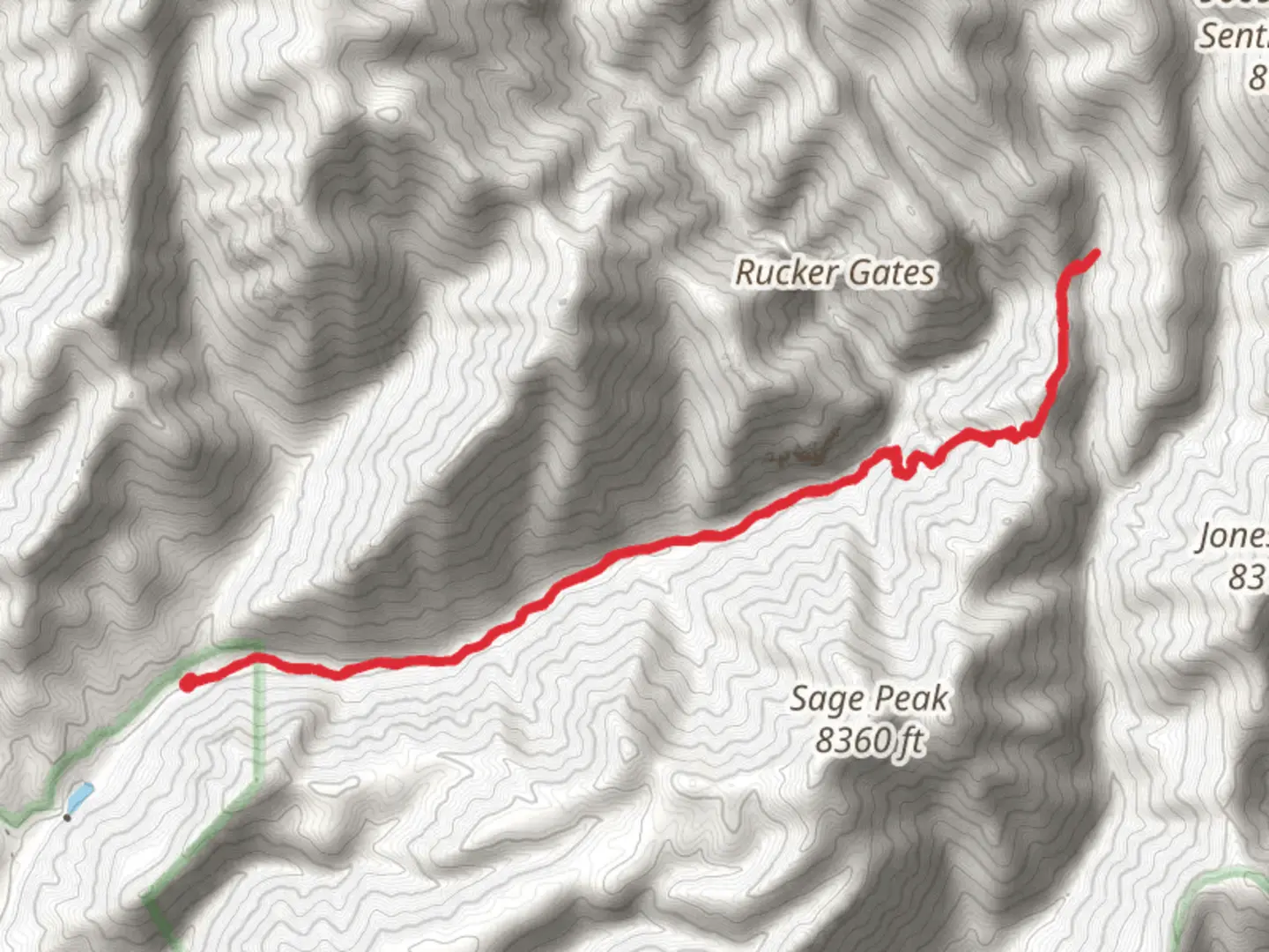 An image depicting the trail Rucker Trail and its surrounding area.