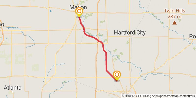 American Discovery Trail - North stage 6 Map