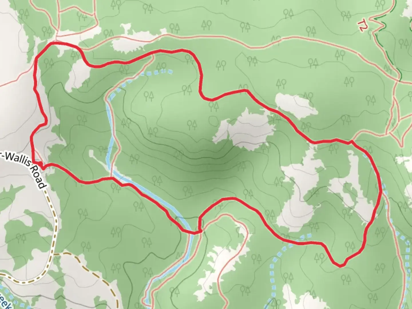 An image depicting the trail Headquarters Overlook - Crow Creek Loop Trail and its surrounding area.