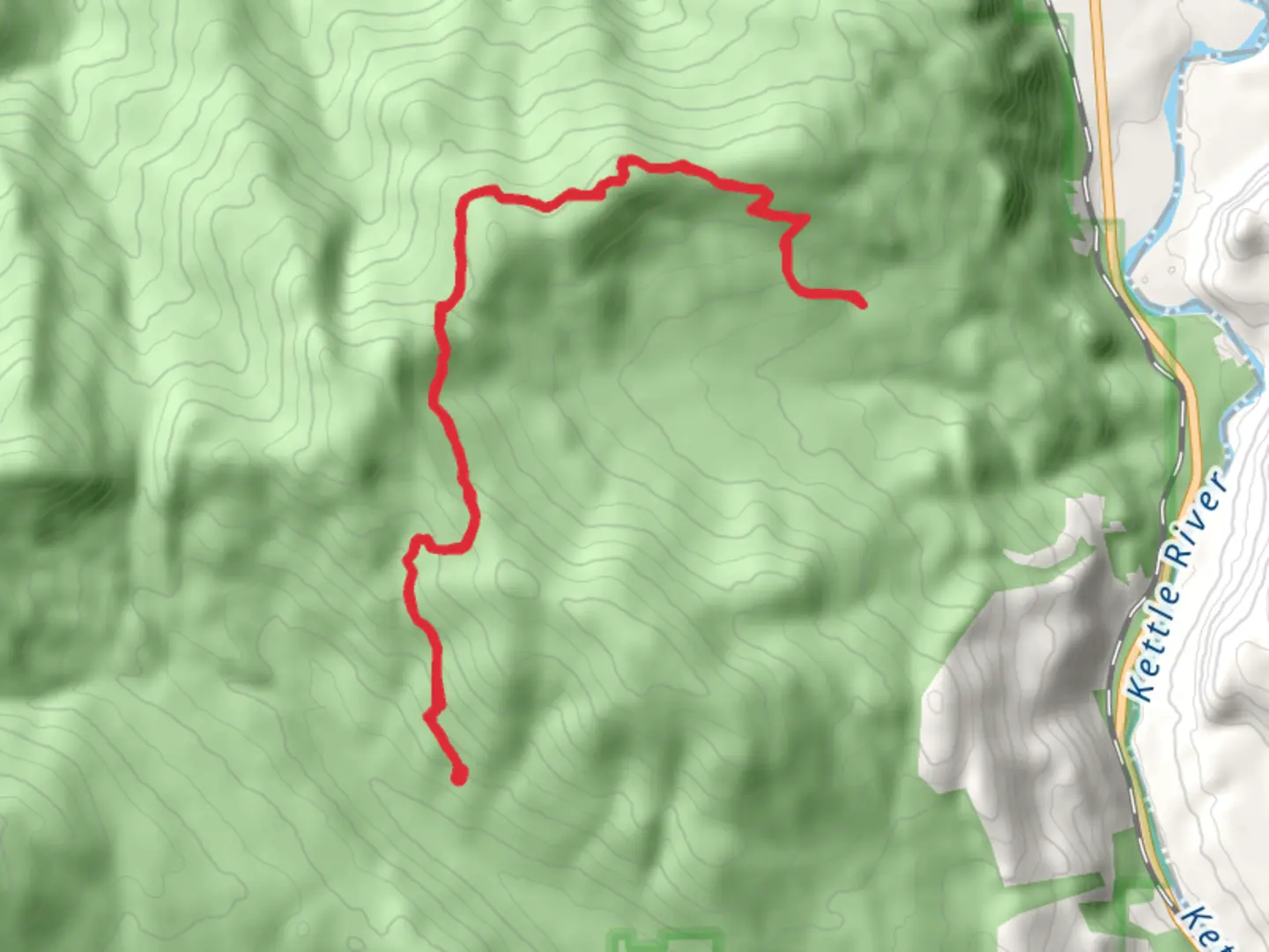 An image depicting the trail Owl Mountain Trail and its surrounding area.