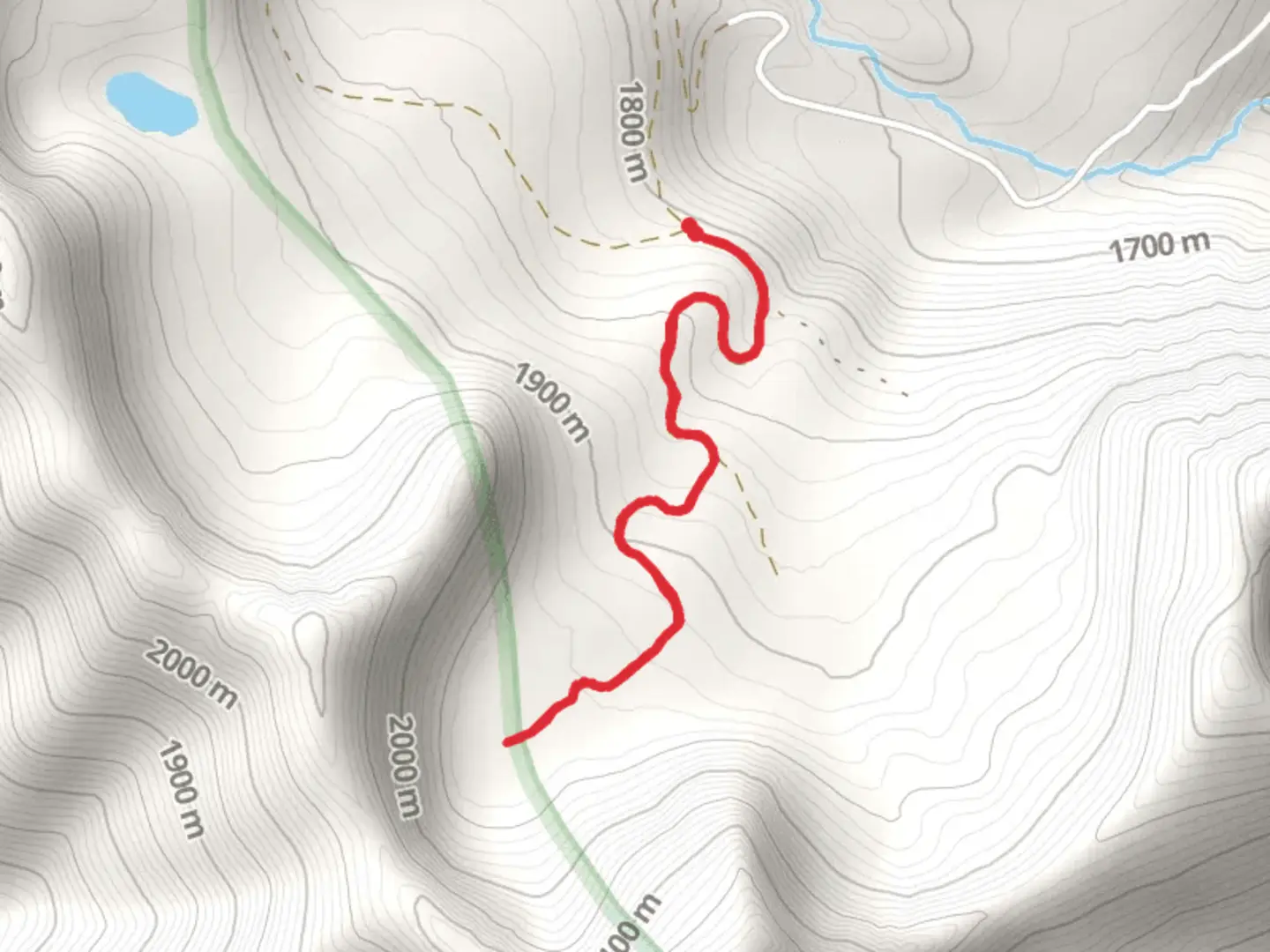 An image depicting the trail Miistakiistsi Trail and its surrounding area.