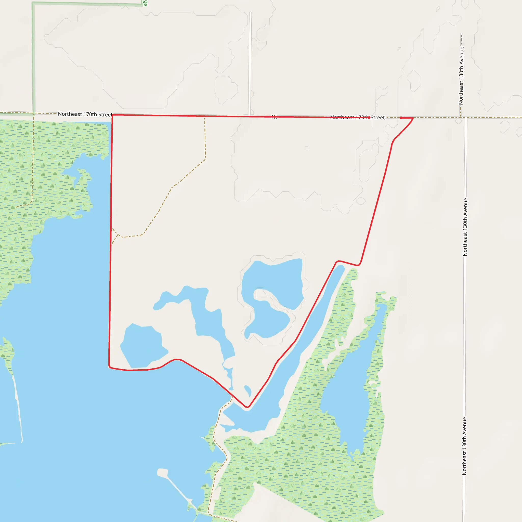 Big Salt Marsh Loop mobile static map