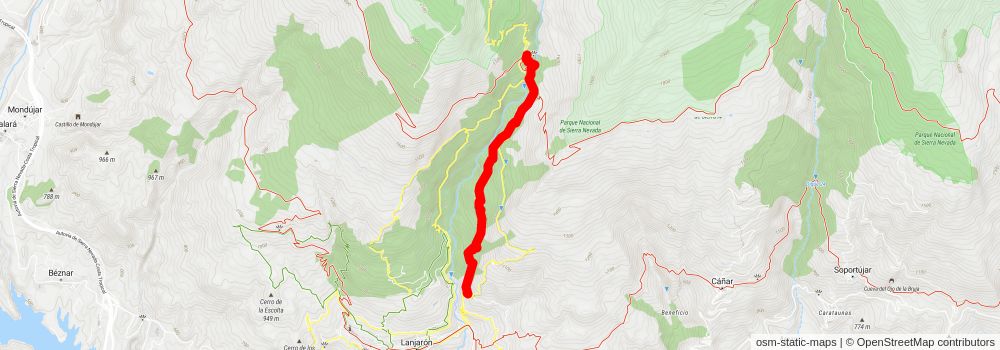 GR 7 - Andalucia stage 34 Map