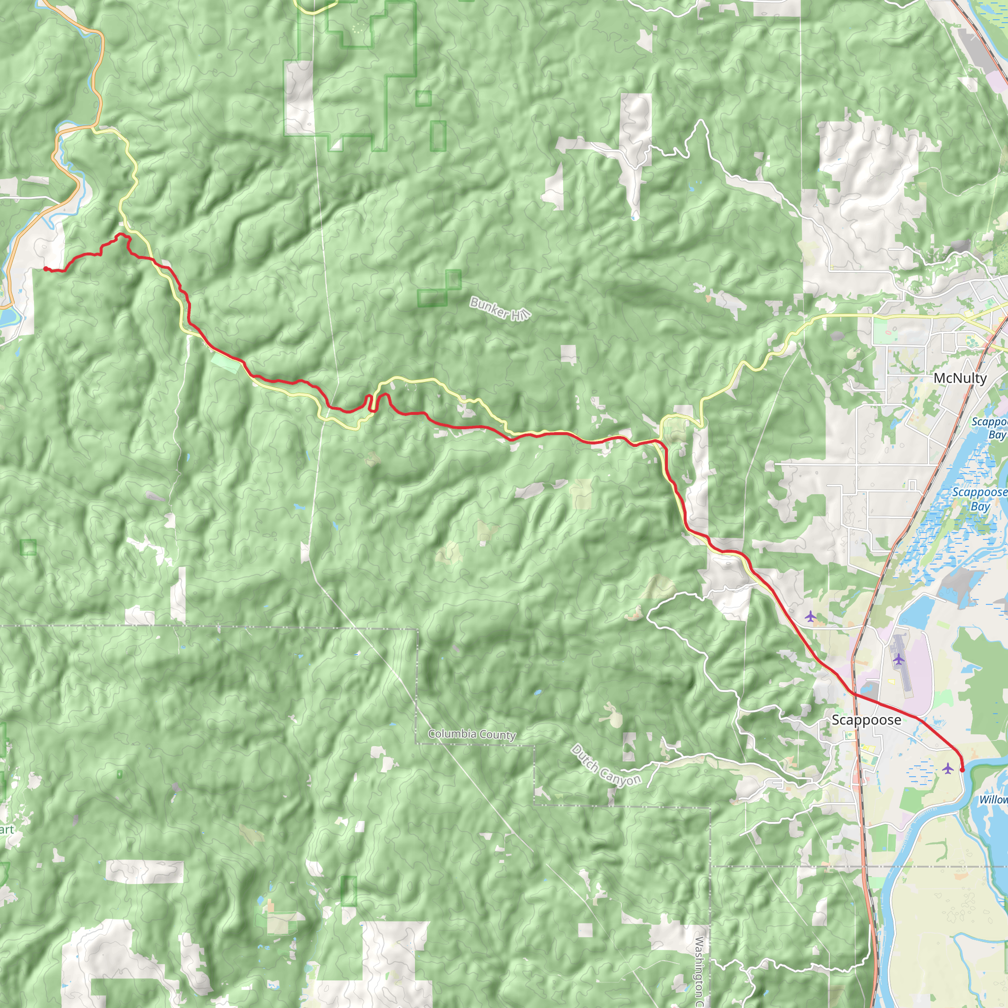 Crown Zellerbach Rail Trail mobile static map