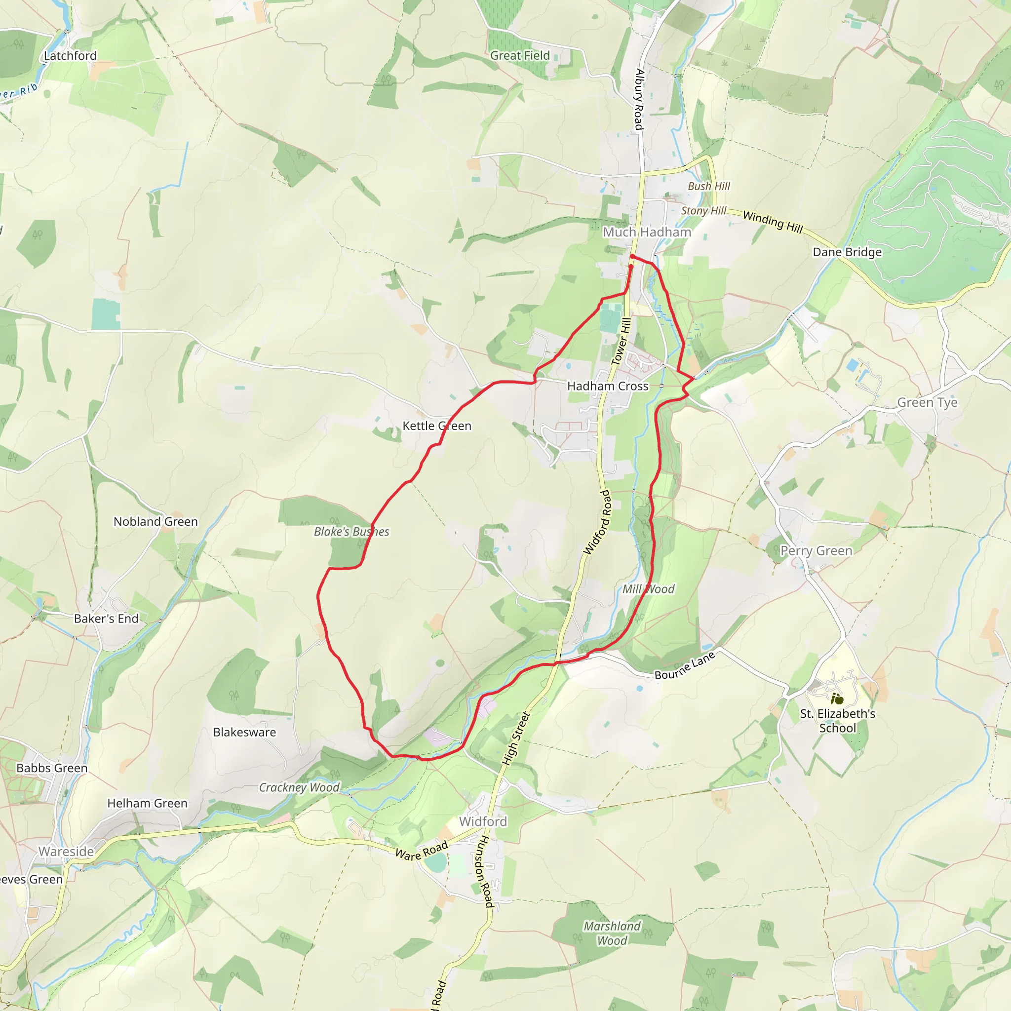 Ash Valley Circular mobile static map