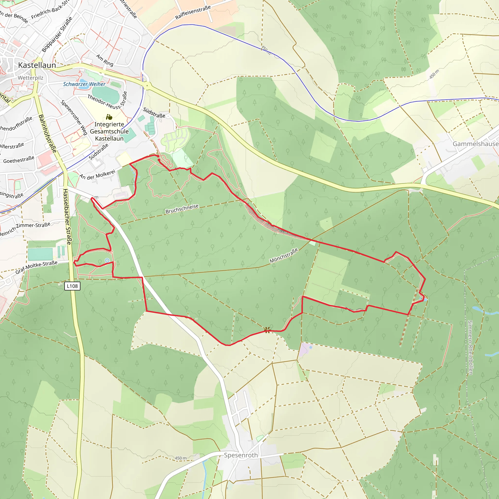 Traumschleife Burgstadt-Pfad Loop mobile static map