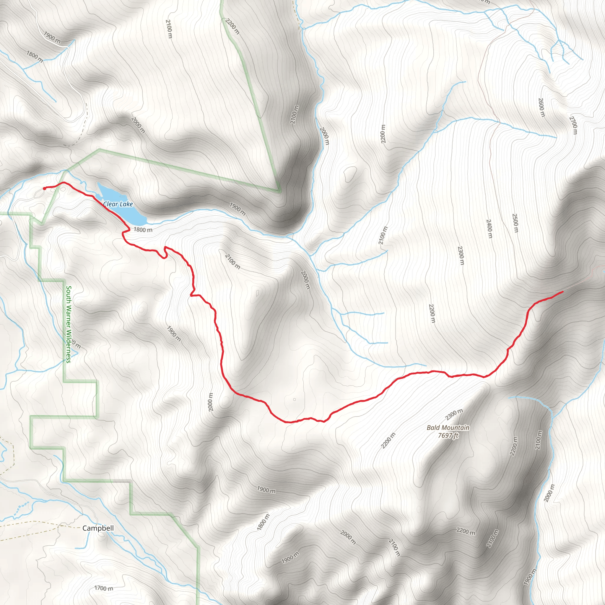 Poison Flat Trail mobile static map