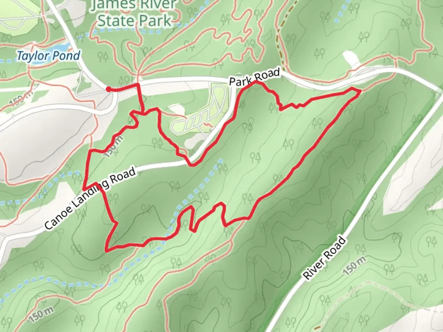 An image depicting the trail Running Creek Loop Trail and its surrounding area.