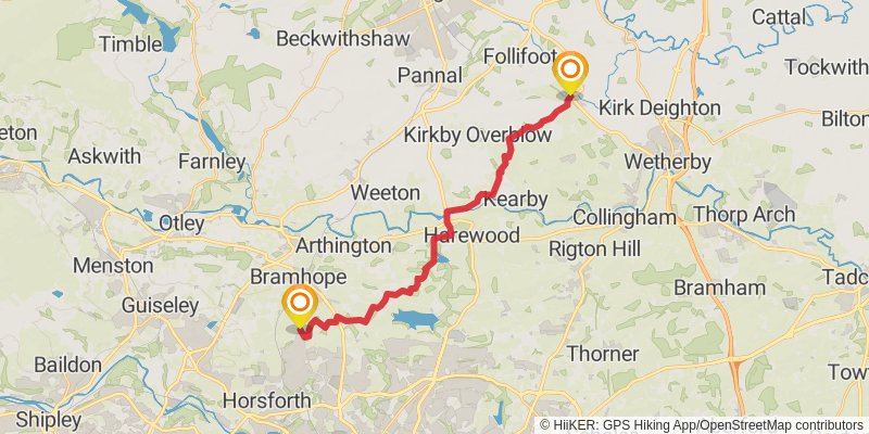 Clough Walk stage 11 Map