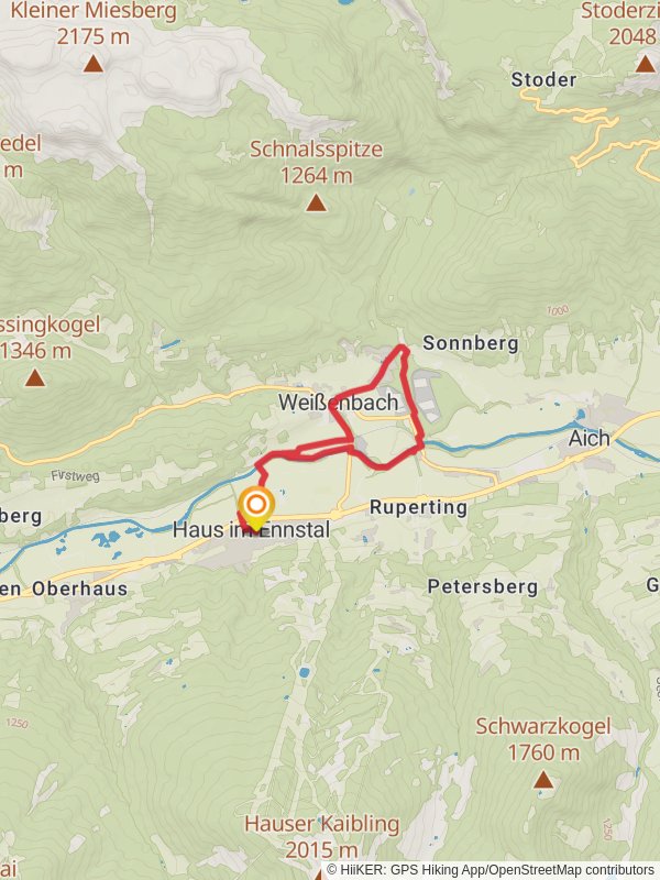 Markt Haus and Weißenbach Loop mobile static map