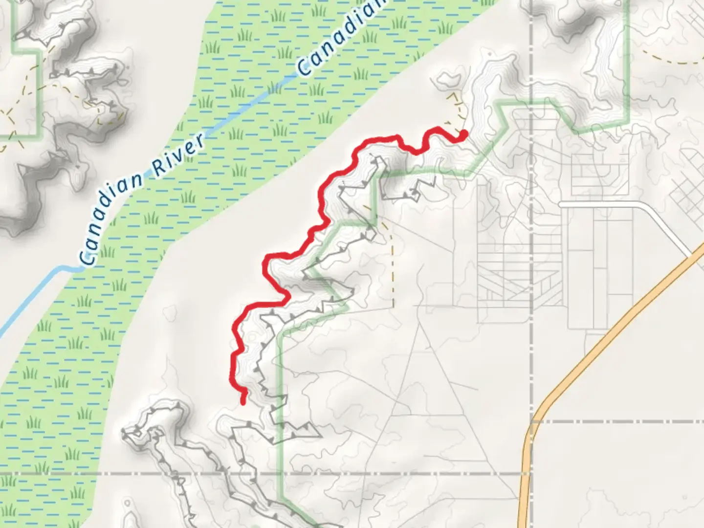An image depicting the trail Turkey Creek Trail and its surrounding area.