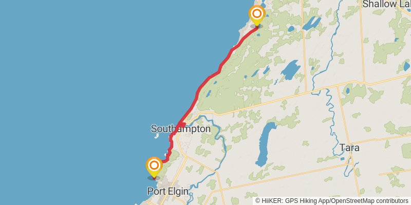 Waterfront Trail stage 78 Map