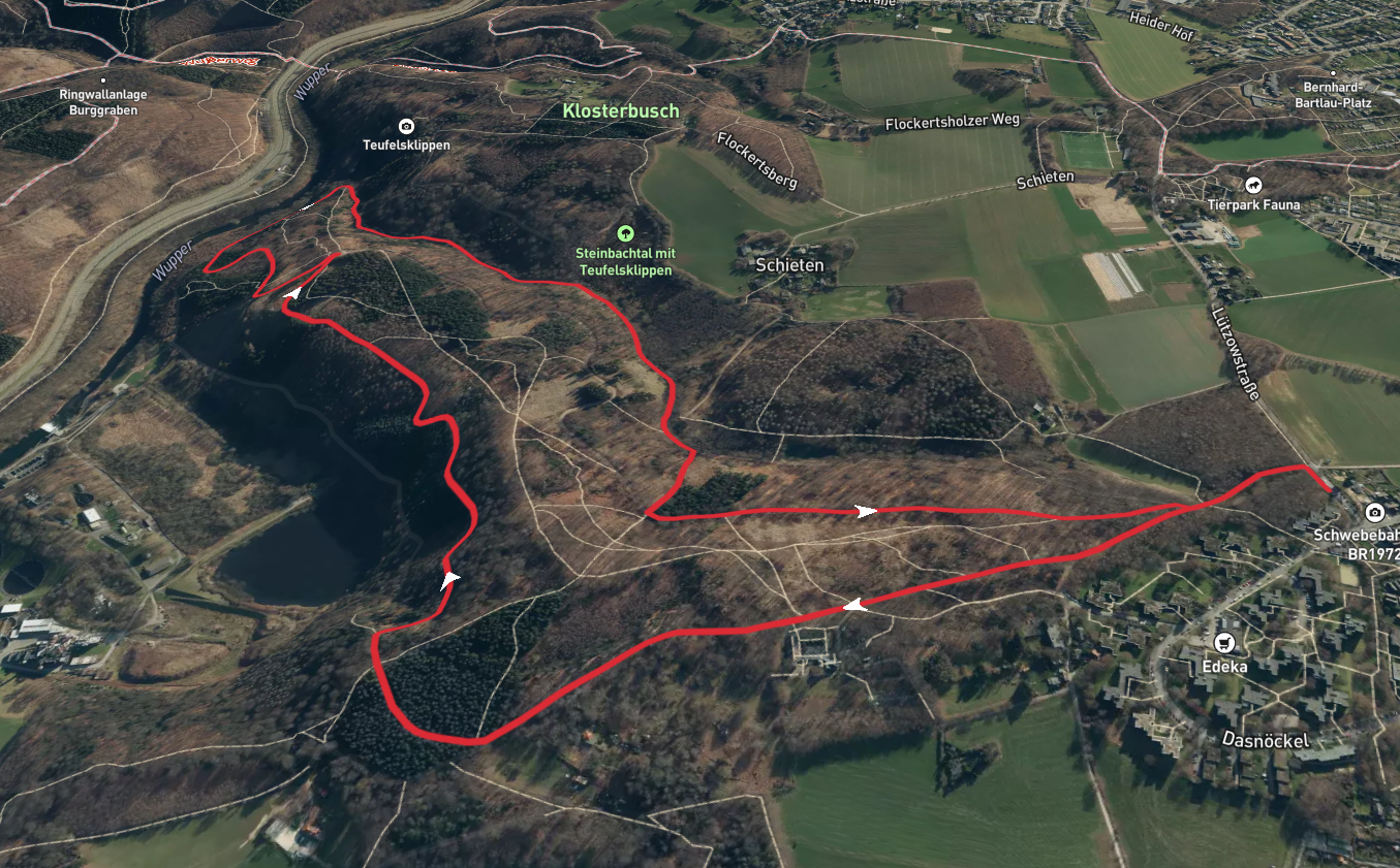 Steinbach via Rundweg - Rosskamper Hoehe Loop