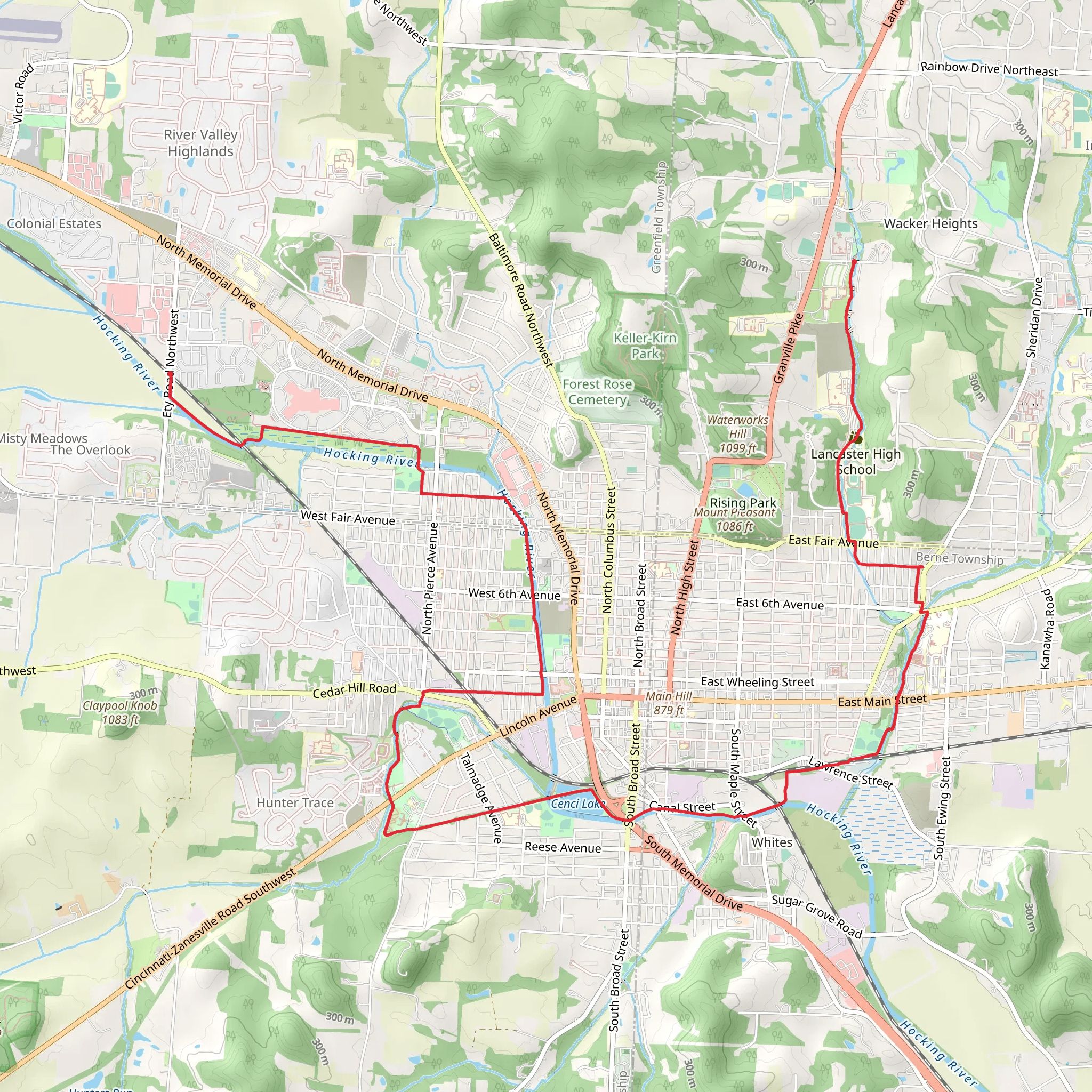 Lancaster Path - Wacker Heights mobile static map