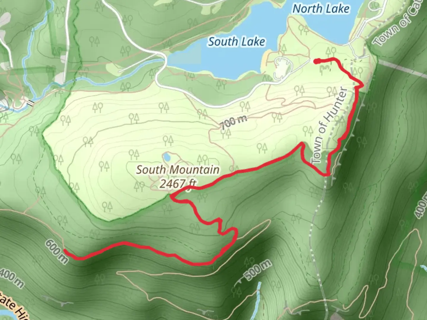 An image depicting the trail South Mountain Escarpment Trail and its surrounding area.