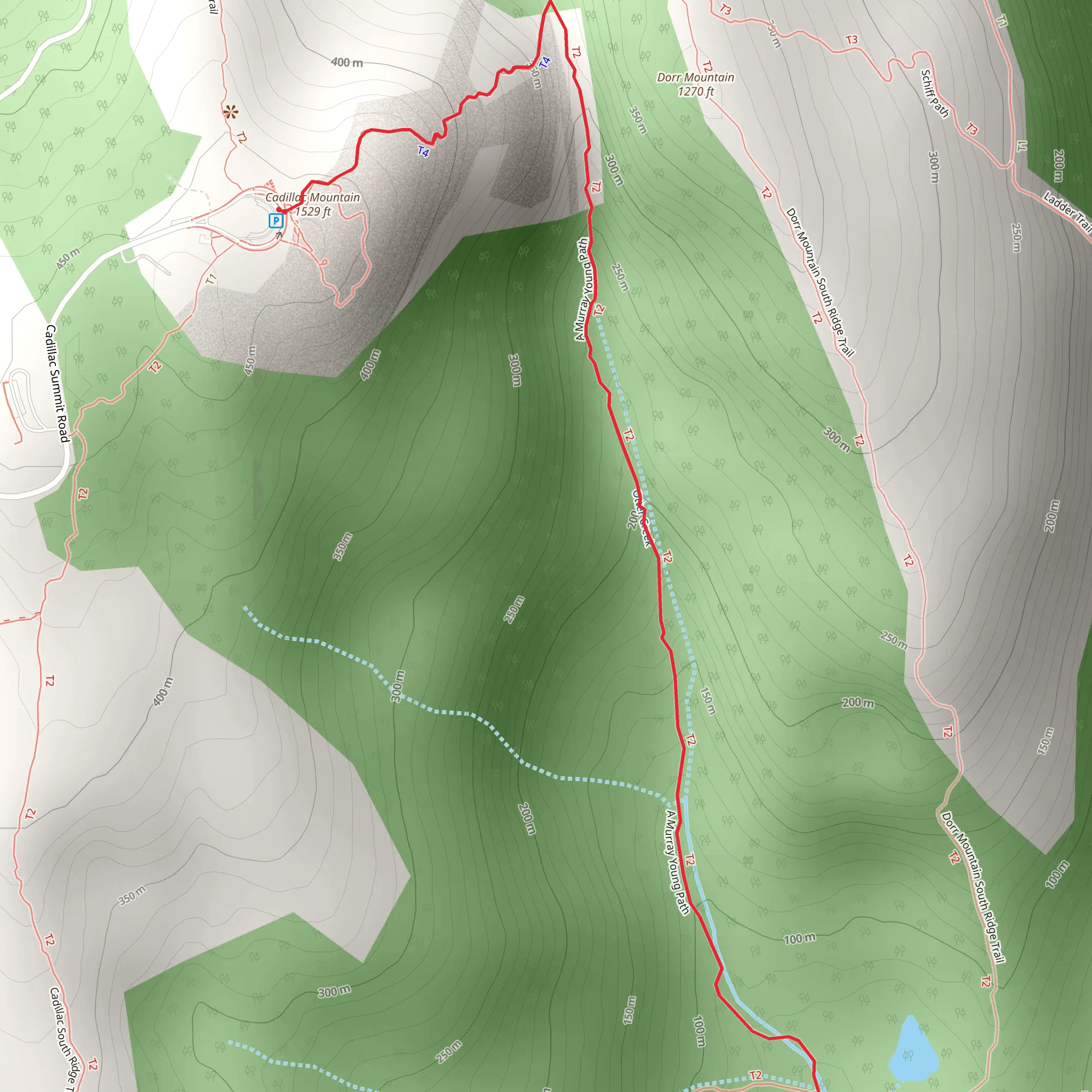 A Murray Young Path Trail mobile static map