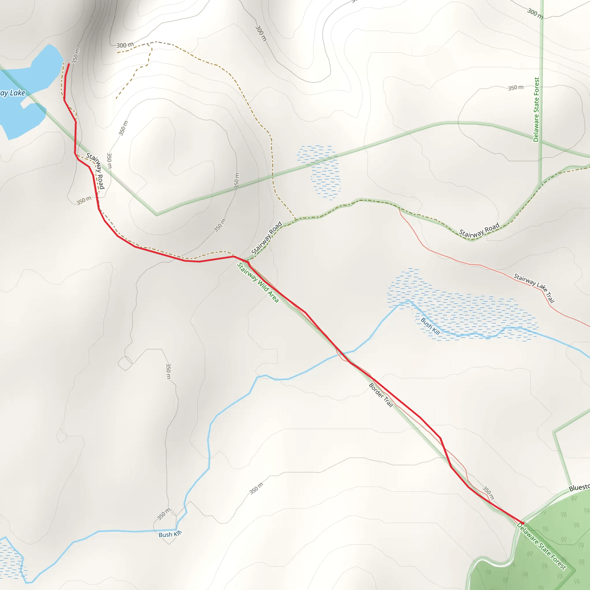Stairway Lake Trail mobile static map