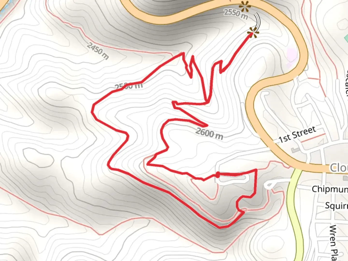 An image depicting the trail Old Cloudcroft Highway Loop Trail and its surrounding area.