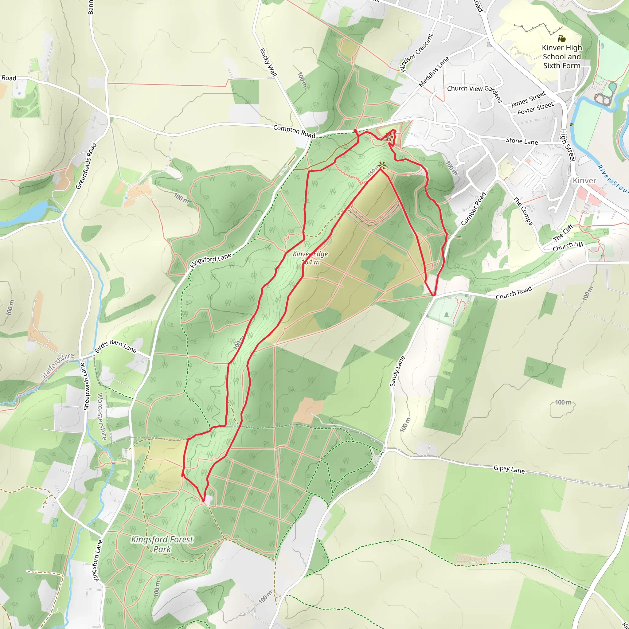 Rock House Trail mobile static map