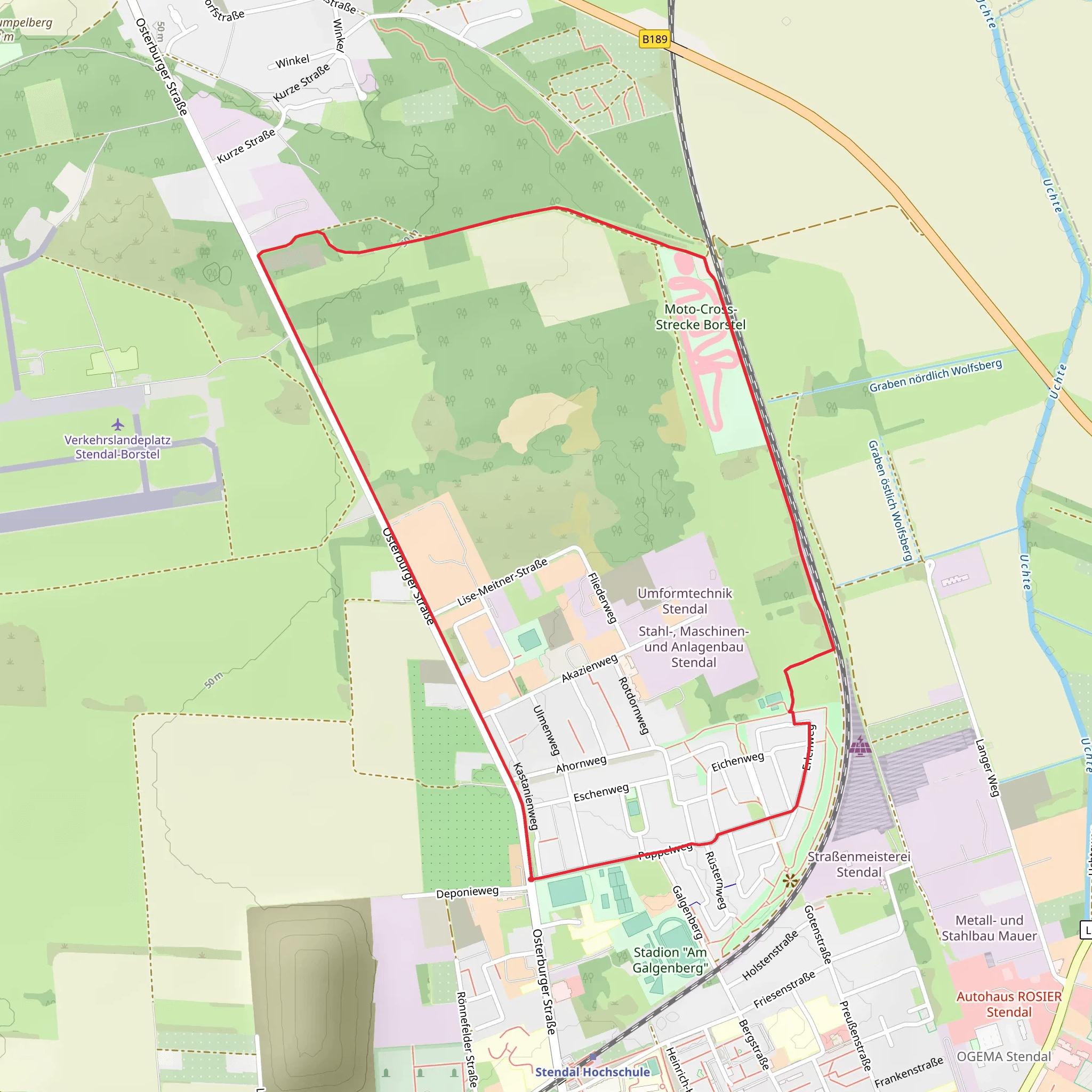 Gewerbegebiet Loop mobile static map