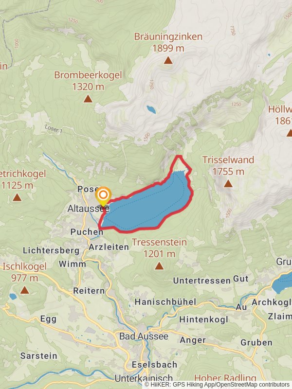 Altaussee Lake Loop mobile static map