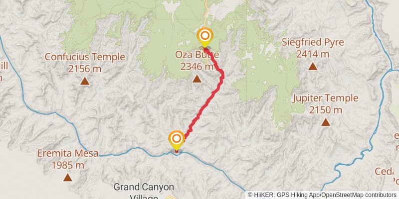 Hayduke Trail stage 59 Map