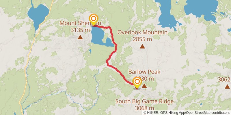 Continental Divide Trail - Wyoming stage 37 Map