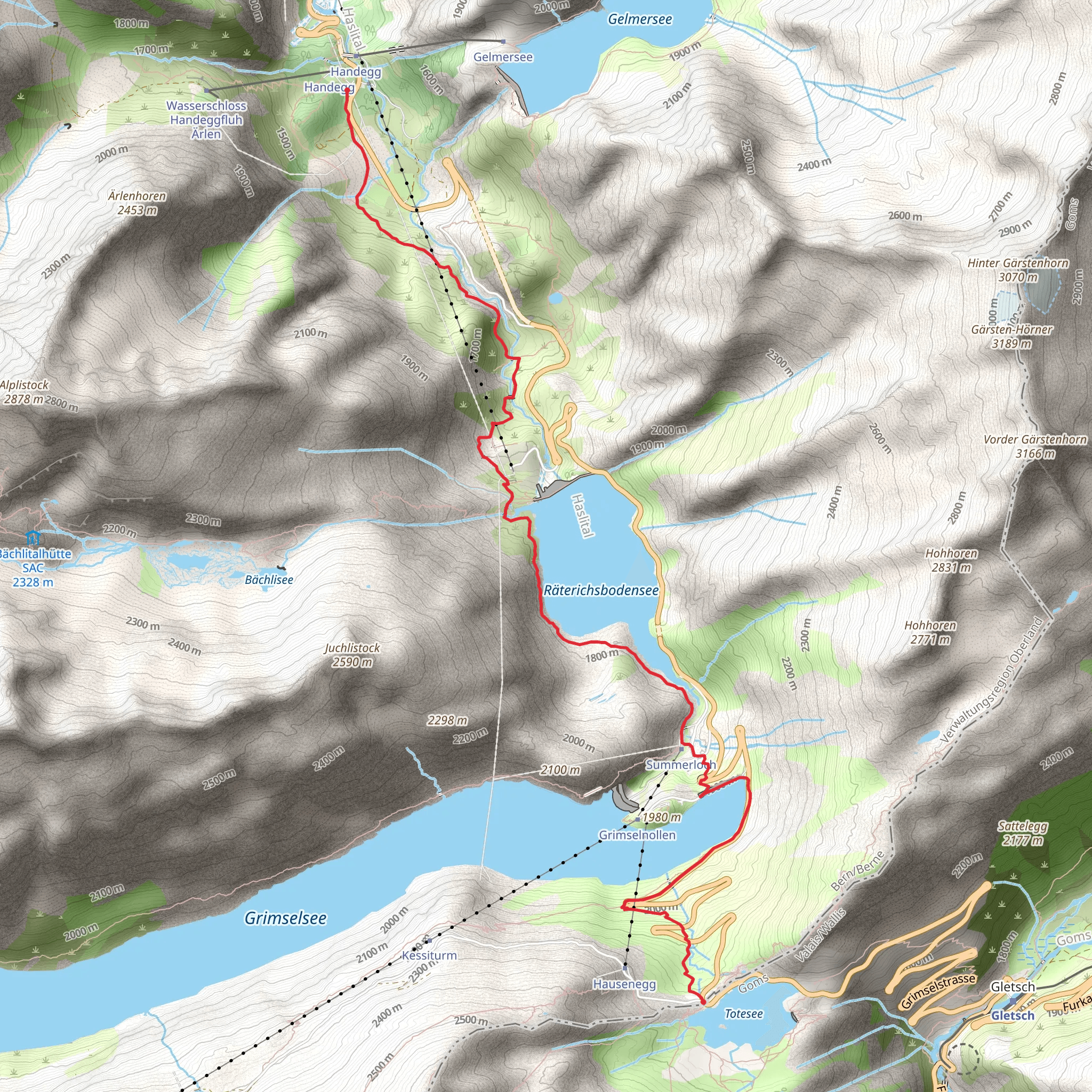 ViaSbrinz - Grimsel Pass–Handegg mobile static map