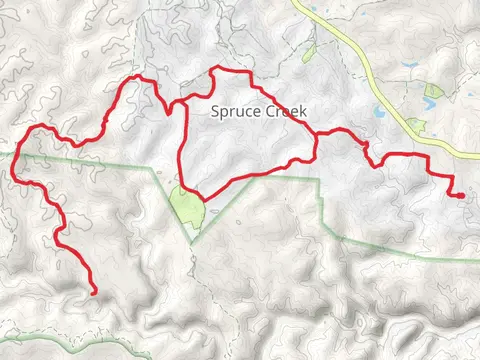 Spruce Creek Trail, Private South Fork pop and Wild Cat Den Loop Trail