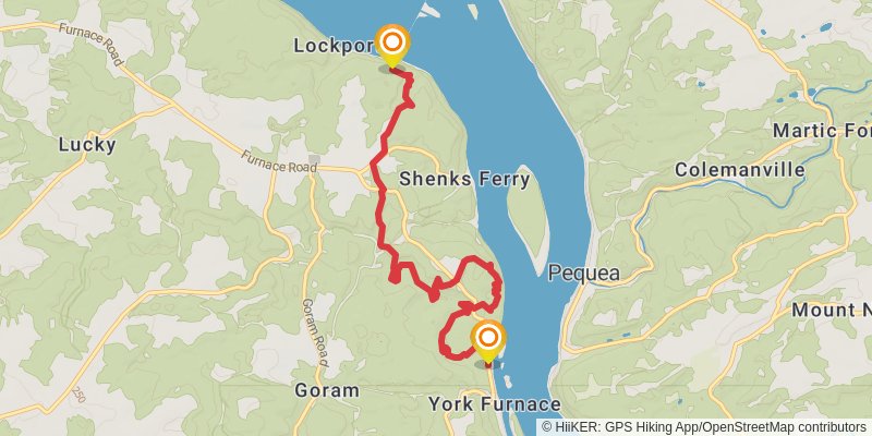 Mason - Dixon Trail stage 7 Map