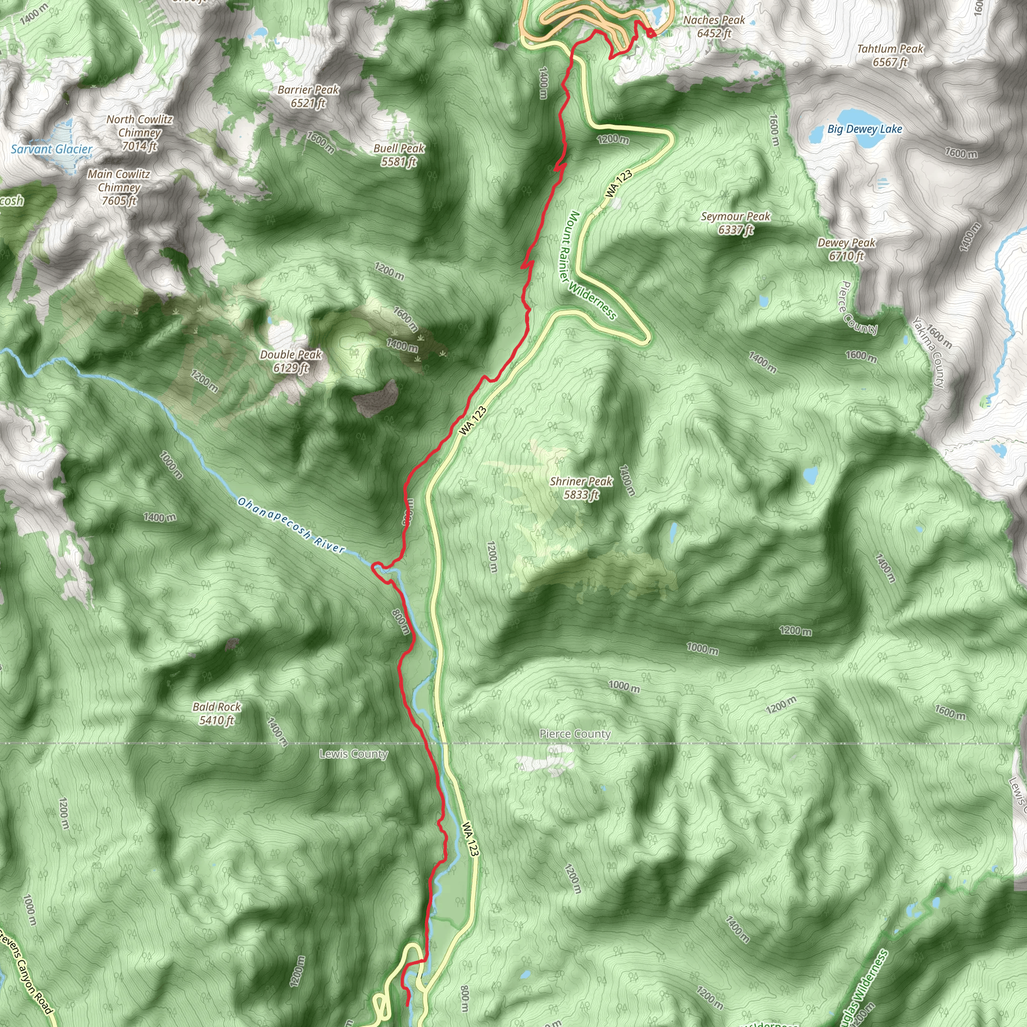 Eastside Trail mobile static map