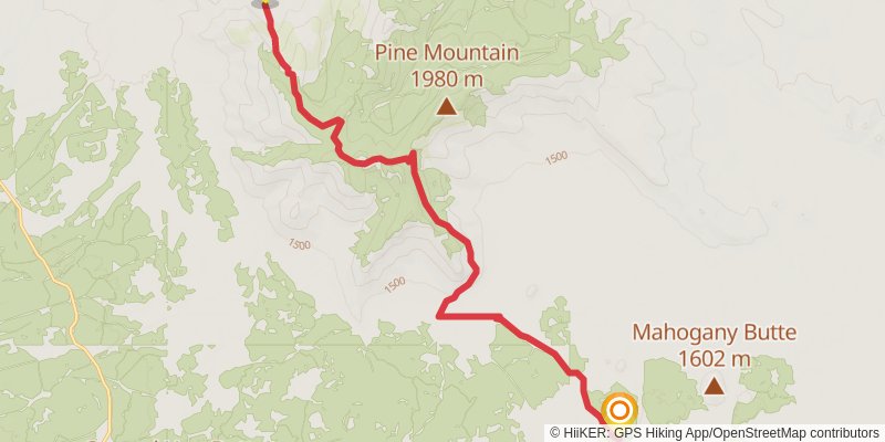 Ultra Pedestrian North Loop stage 134 Map