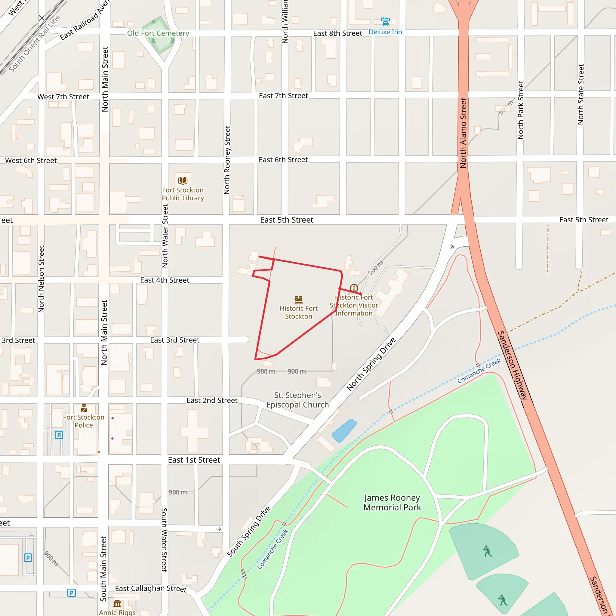North Spring Drive Loop mobile static map