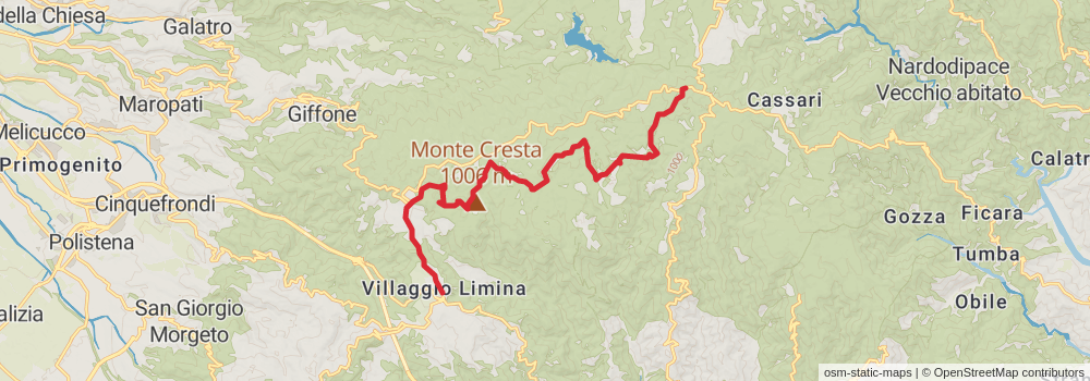 Sentiero Italia - Calabria Section stage 64 Map