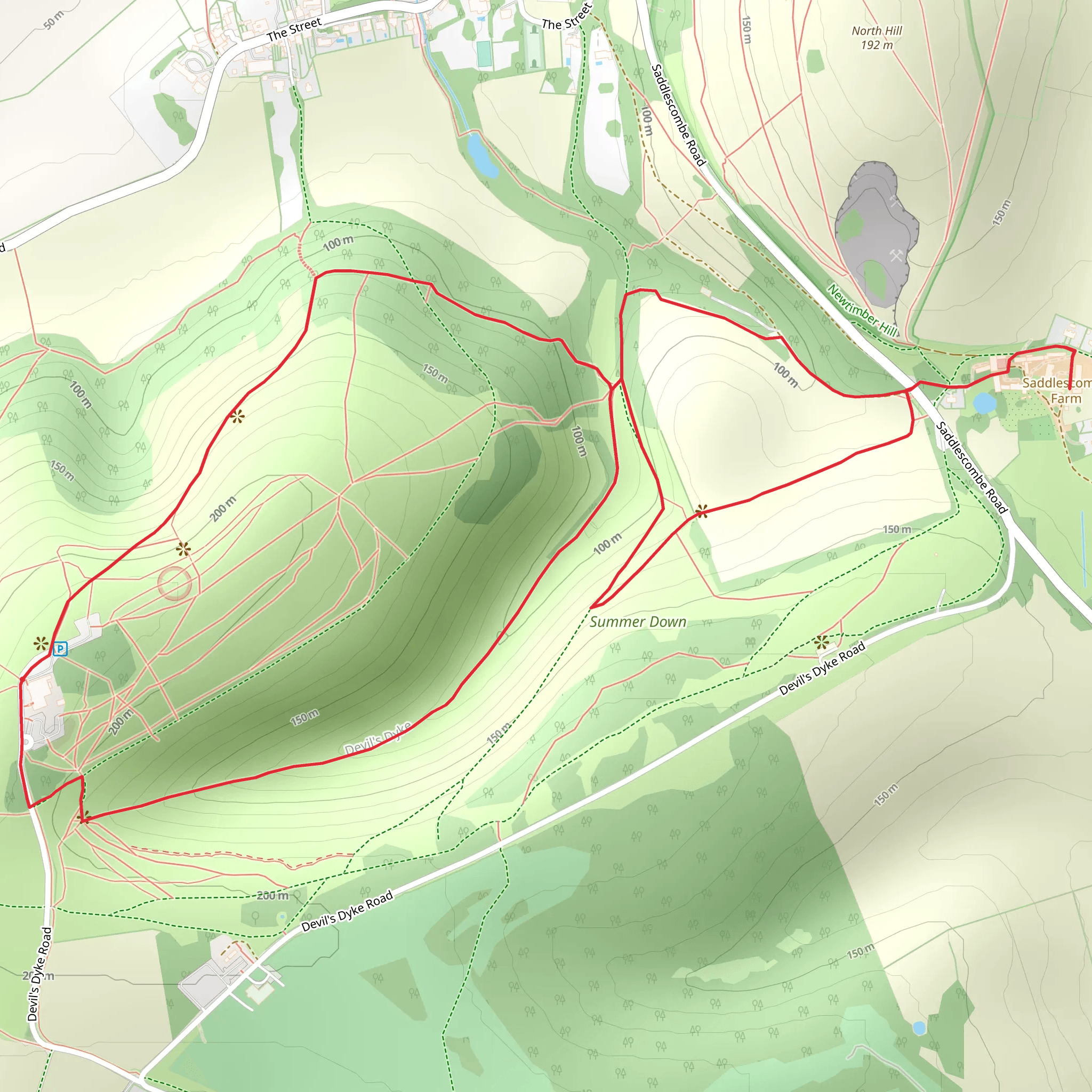 Devil's Dyke Chasm Explorer mobile static map