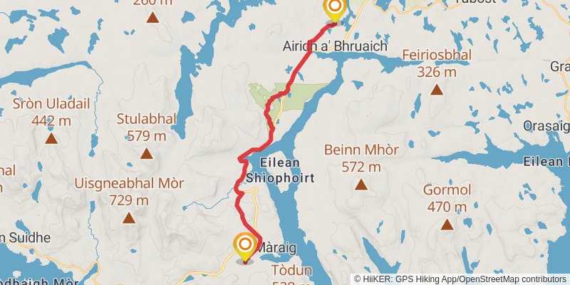 Hebridean Way stage 12 Map