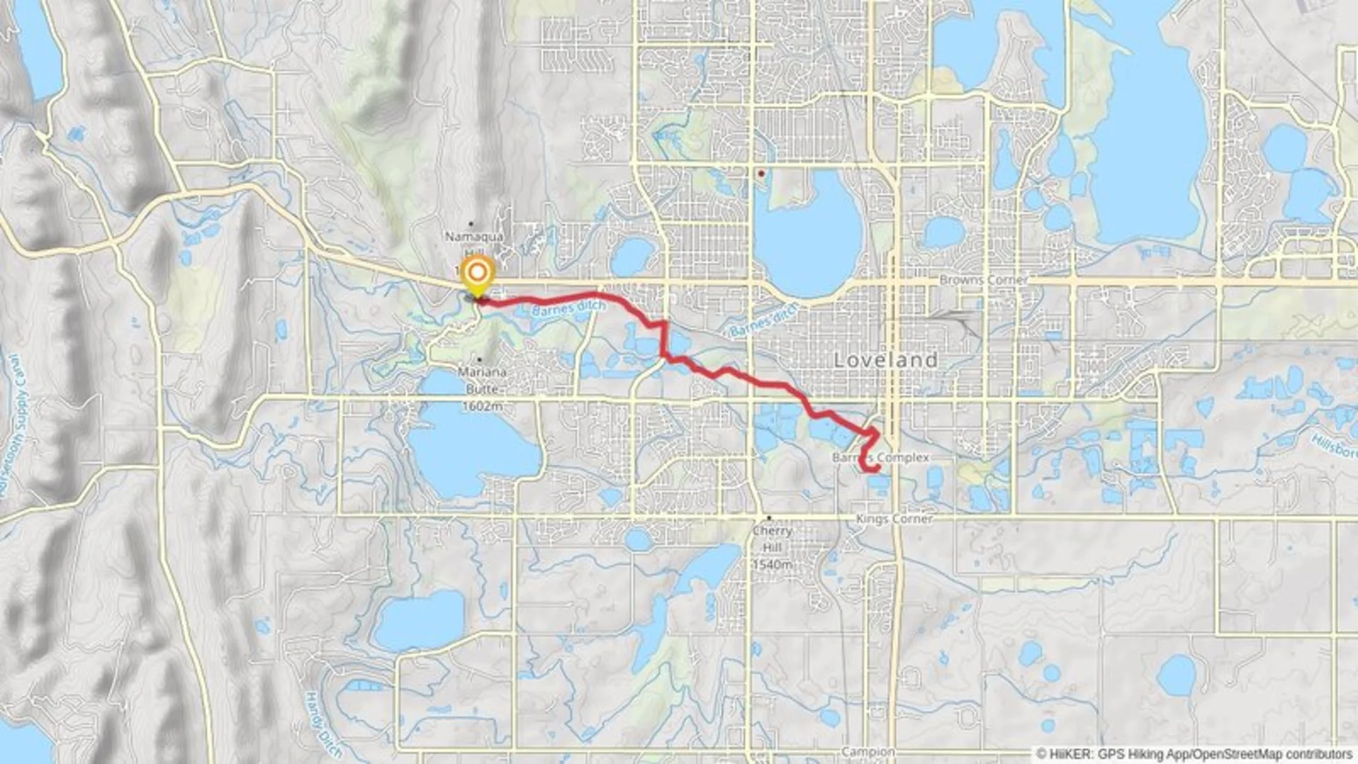 Big Thompson River Trail Oxbow Natural Area Larimer County Color