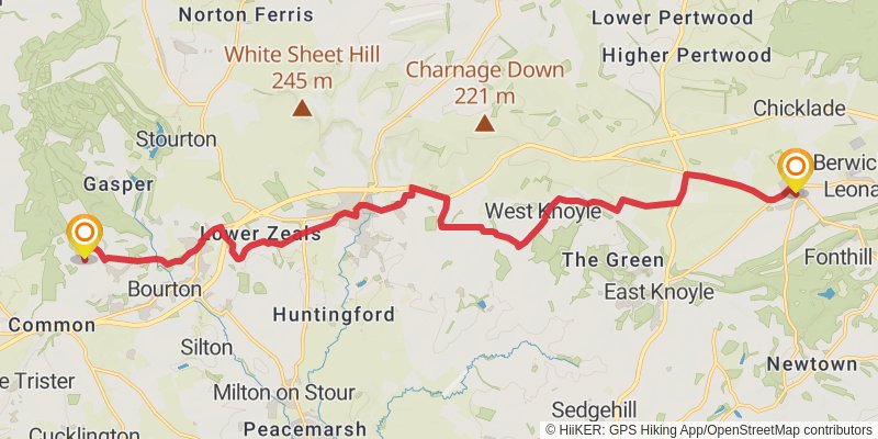 Monarch's Way stage 36 Map