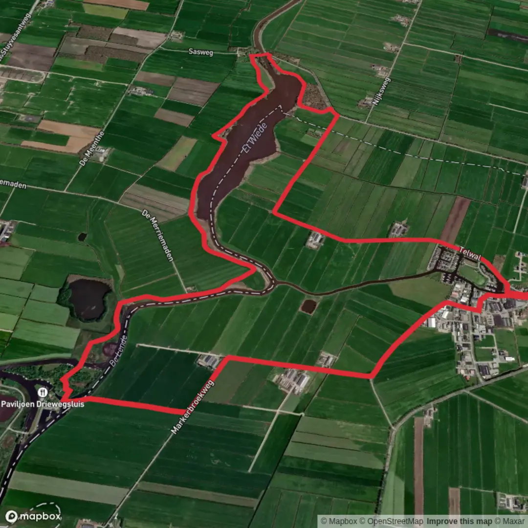 An image depicting the trail Jachthaven via Overlendepad and Gapenburg and its surrounding area.