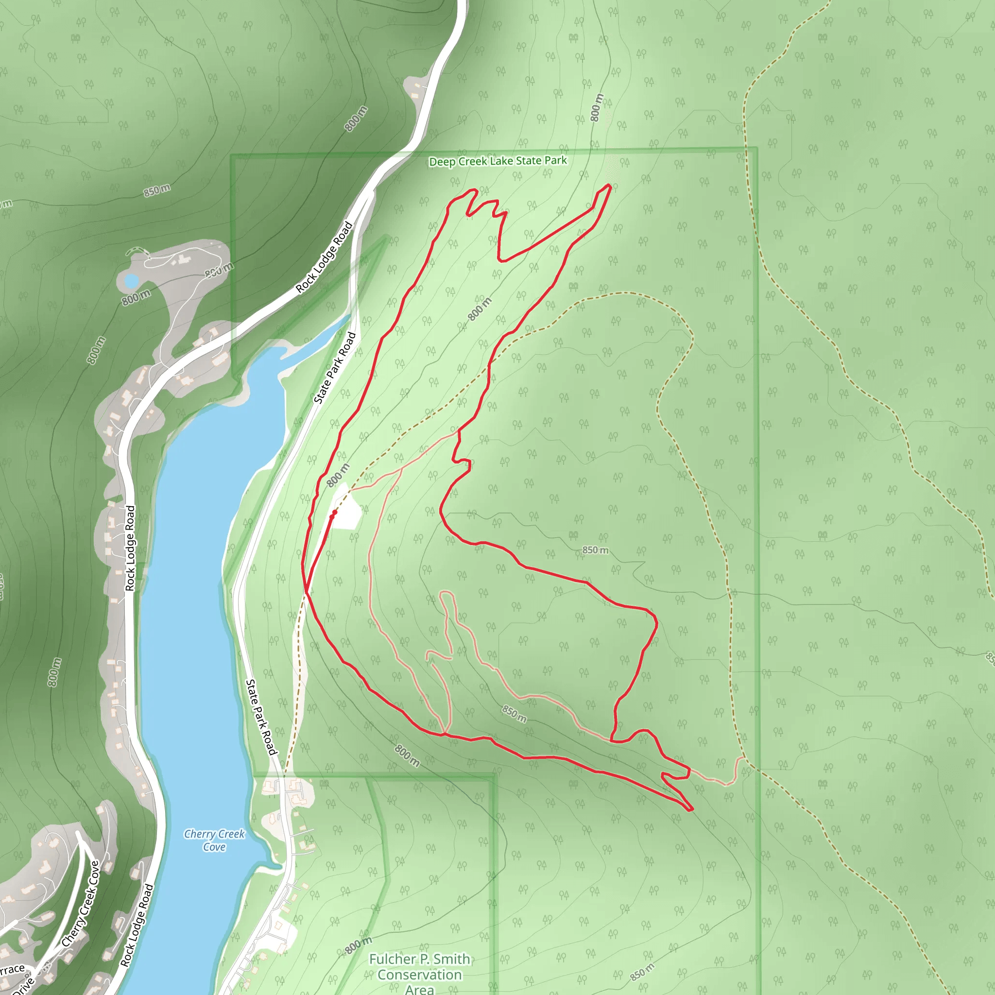 Loop Beside Cherry Creek mobile static map
