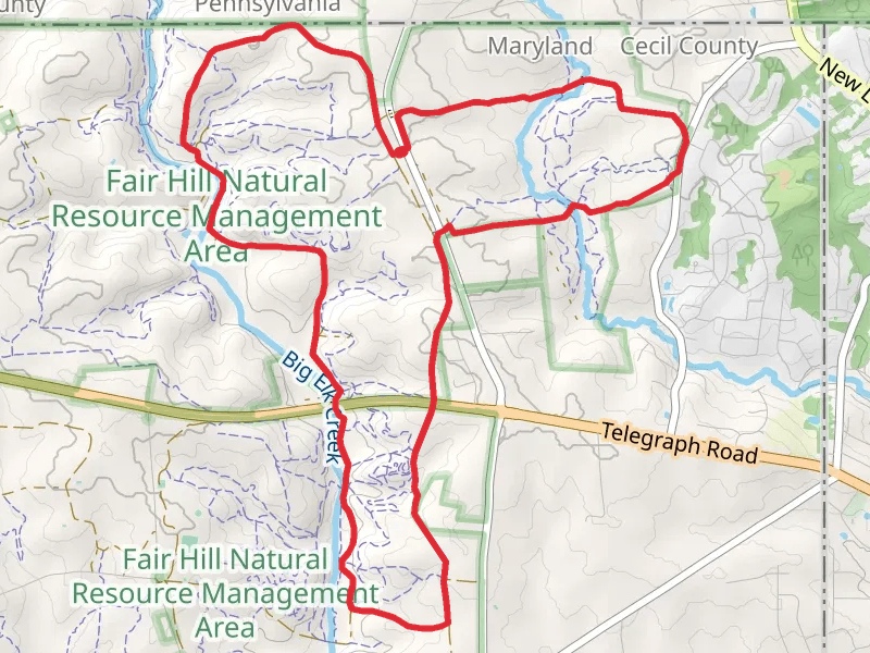 Blue Trail and Yellow Loop Trail
