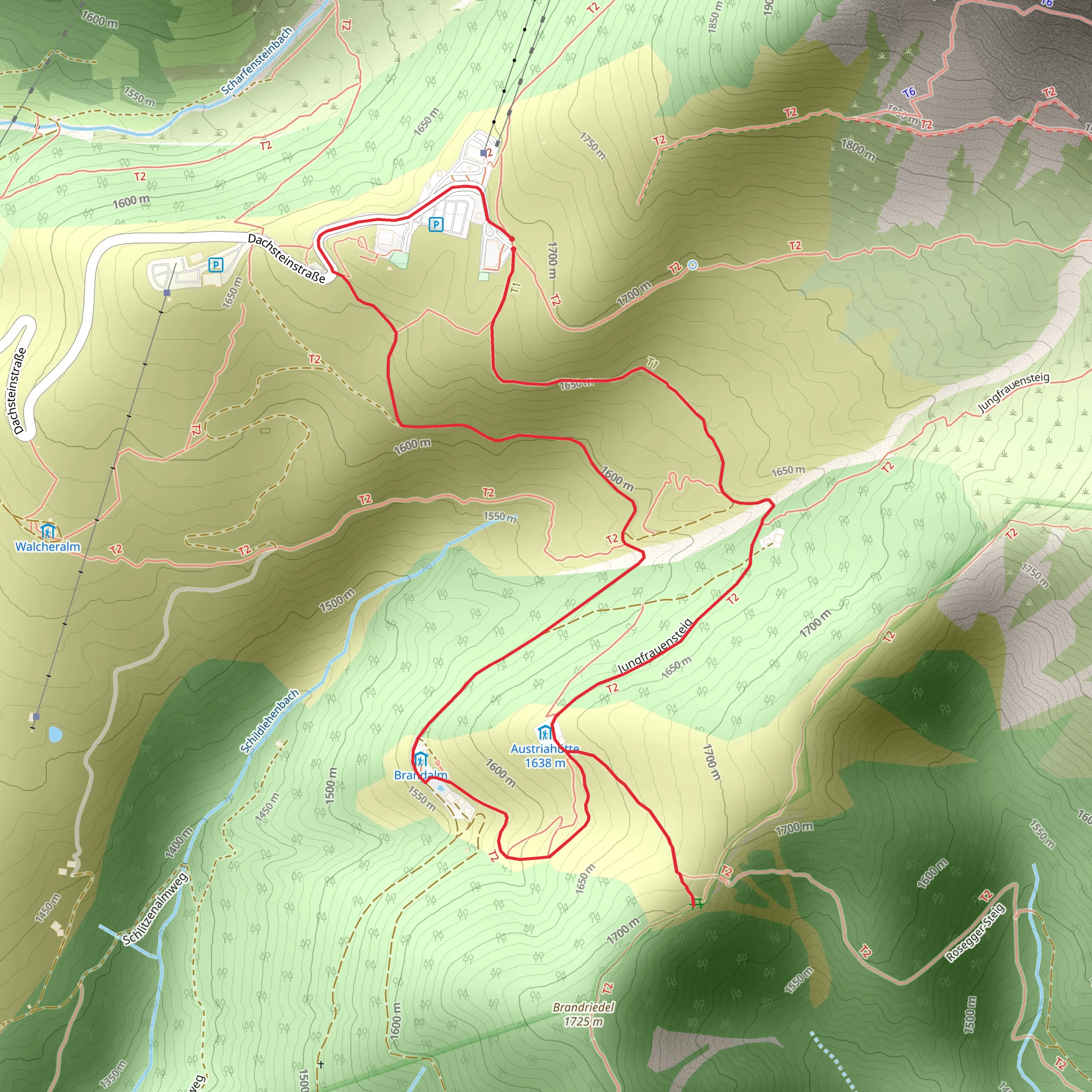 Alm Stroll mobile static map