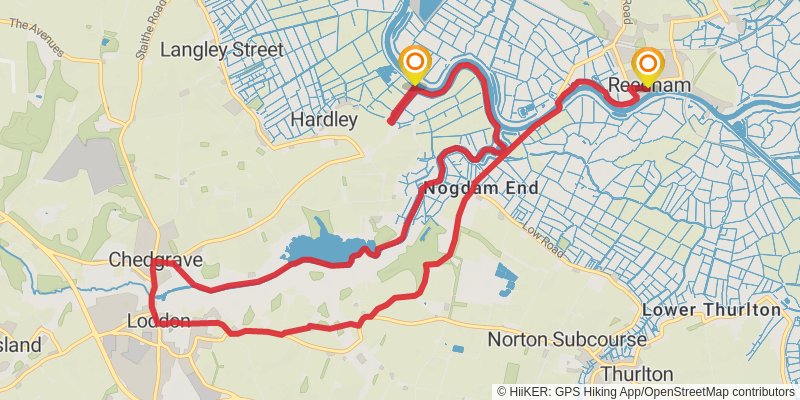 Cross Norfolk Trail stage 7 Map