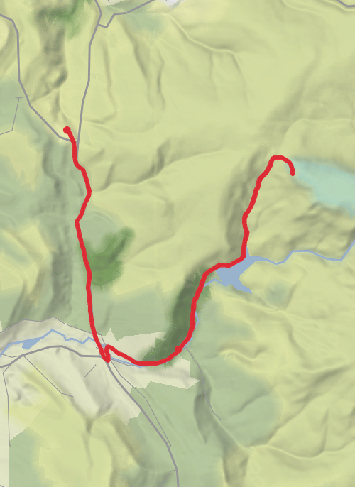 High Peak Hiking mobile static map