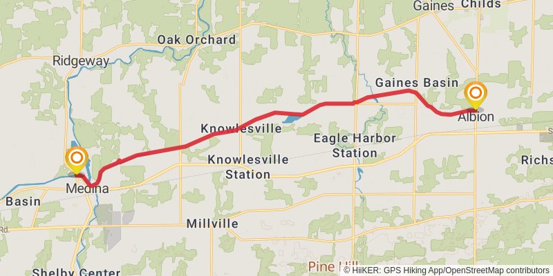 Erie Canal Heritage Trail stage 4 Map